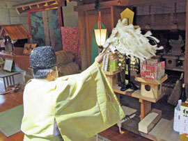大前恵比寿神社でのハロウィンジャンボ宝くじのご祈祷